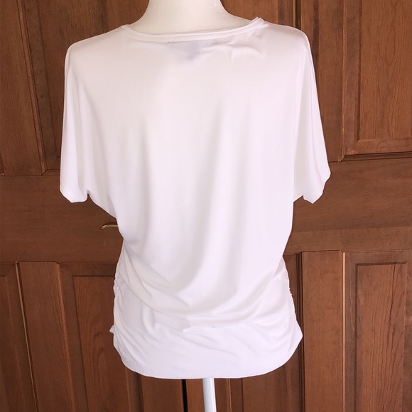 WHBM short sleeve V-neck Tee White SZ Small - Picture 2 of 8